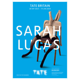 Sarah Lucas exhibition poster